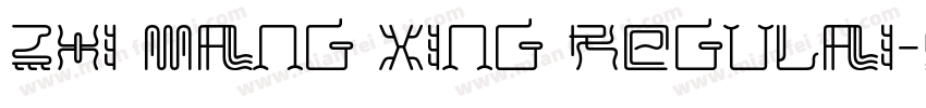 Zhi Mang Xing Regulai字体转换